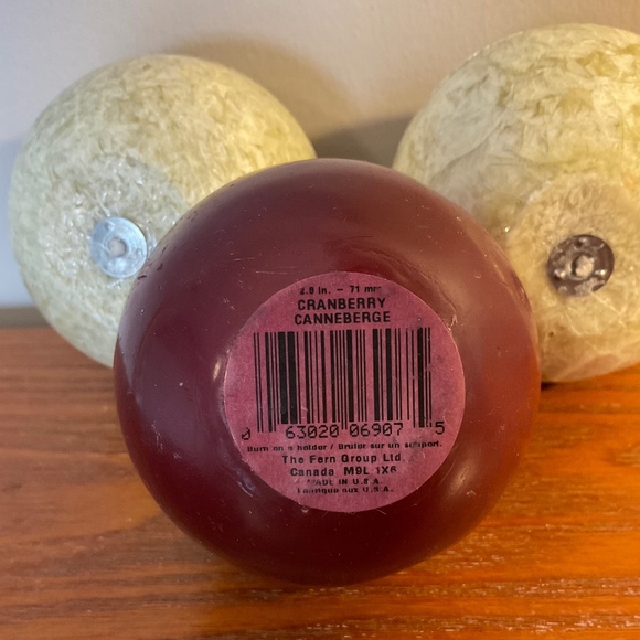 **Free with Purchase** Candles - Rustic Ball Candles - Set of 3 - Picture 9 of 12